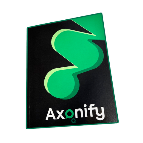 Axonify Glossy Black and Green Notebook